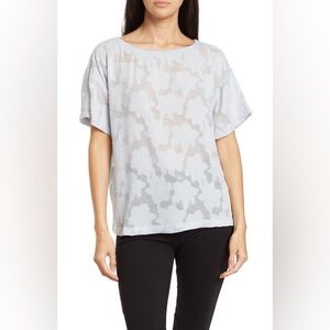 Nordstrom - Jacquard Popover White Mesh Top -sz Small - NWT